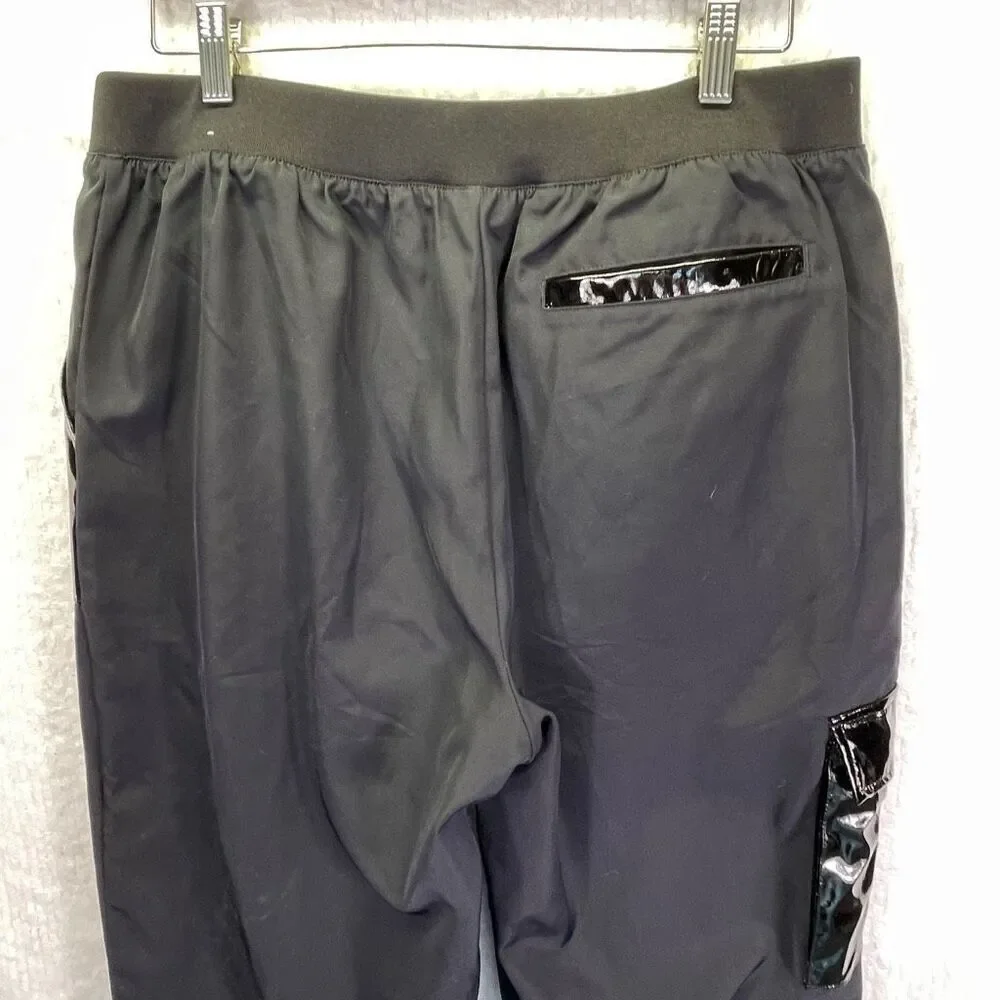 Nike Black Sportswear Icon Clash Woven Trousers Tracksuit Bottom Pant Size Large